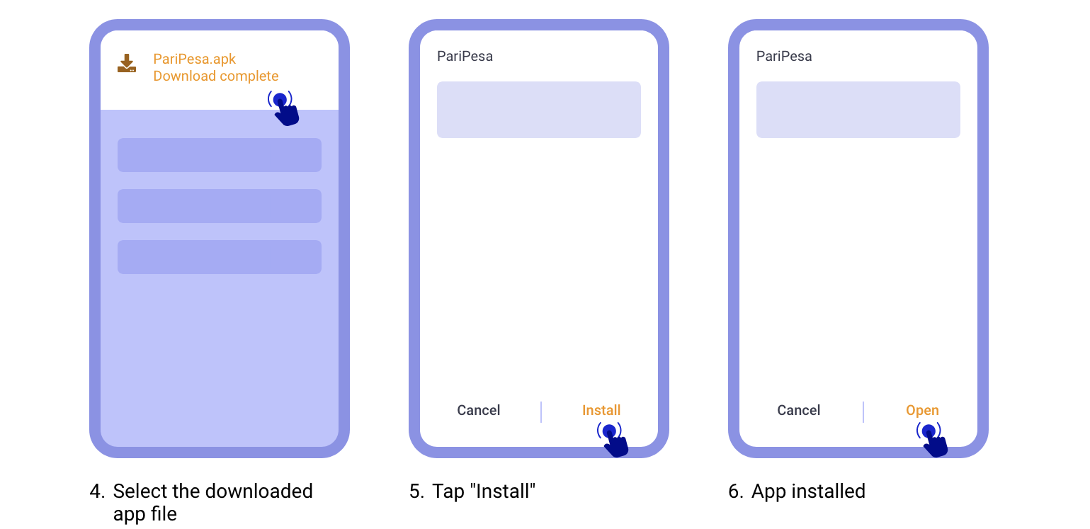 Installing Paripesa APP on Android